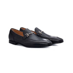 Moreschi 017532C Deerskin Loafers Navy Blue