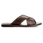Moreschi Barbuda Calfskin Sandals Dark Brown