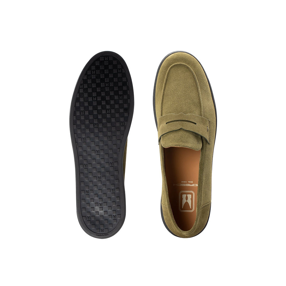 Moreschi 022354U Suede Slip-on Green