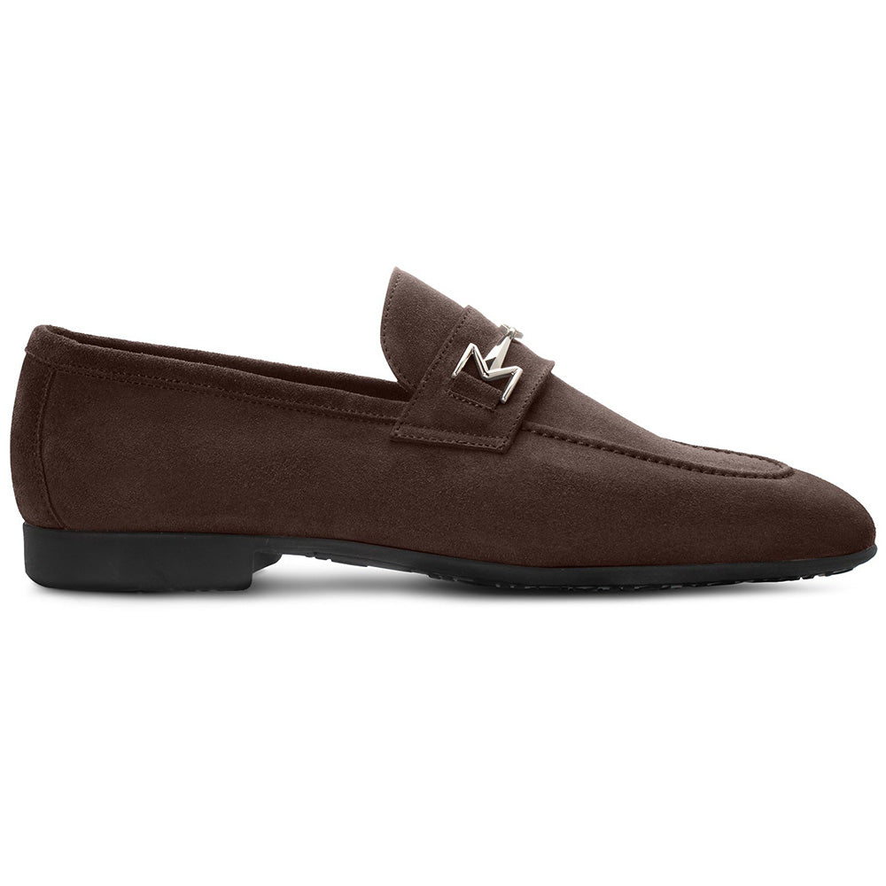 Moreschi 022412C Suede Penny Loafers Brown
