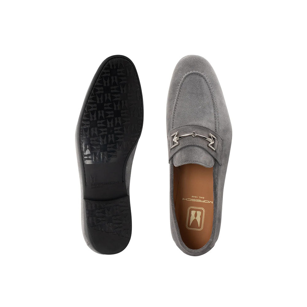 Moreschi 022424C Suede Loafers Grey
