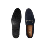Moreschi 022532C Suede Loafers Navy Blue