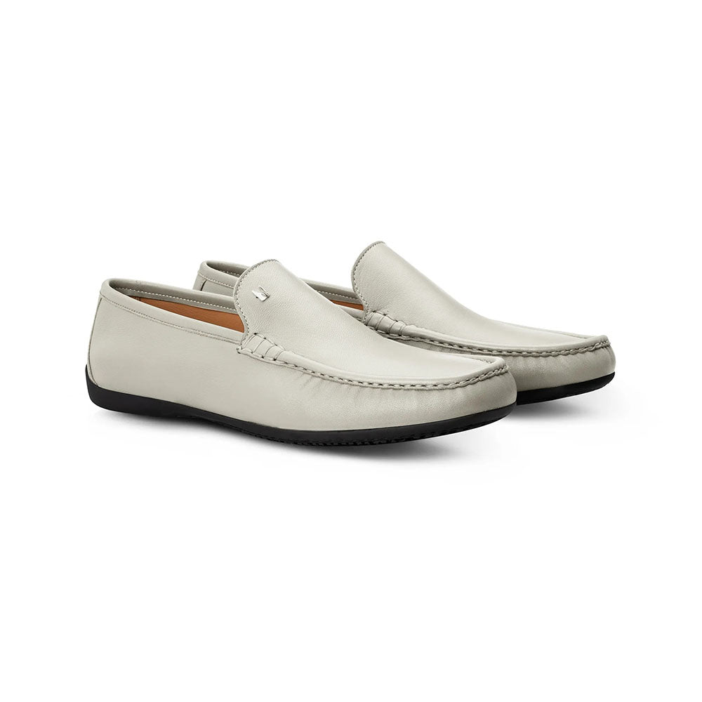 Moreschi 032406C Leather Loafers White