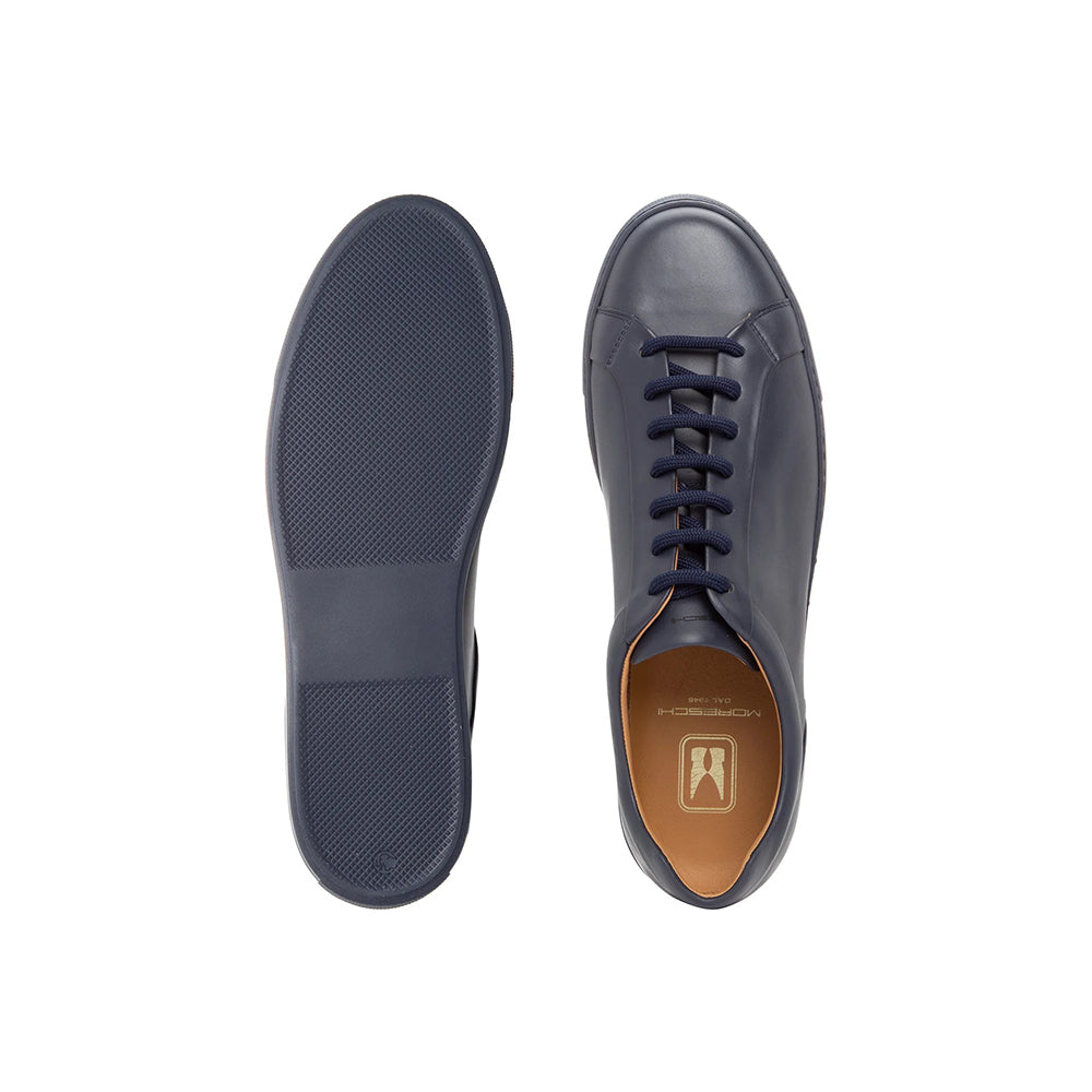 Moreschi 035532C Calfskin Sneakers Navy Blue