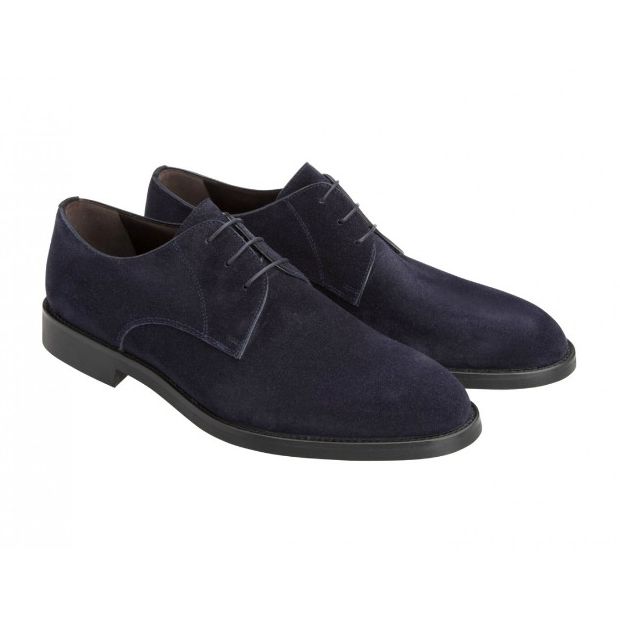 Moreschi 041774C Suede Derby Shoes Blue