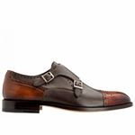 Moreschi 041779B Double Monk Strap Brown (SPECIAL ORDER)
