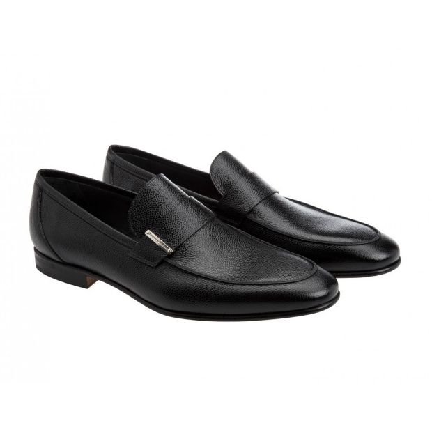 Moreschi 041845C Calfskin Loafers Black