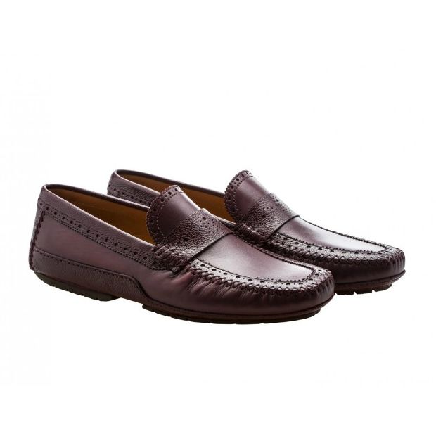Moreschi 041859E Driving Loafers Burgundy