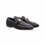 Moreschi 042174F Suede Leather Loafers Black (SPECIAL ORDER)