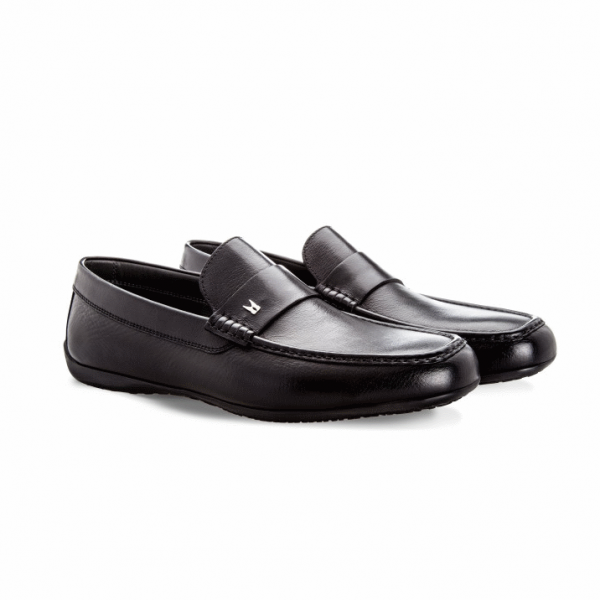 Moreschi 042250A Buffalo Leather Loafers Black (SPECIAL ORDER)