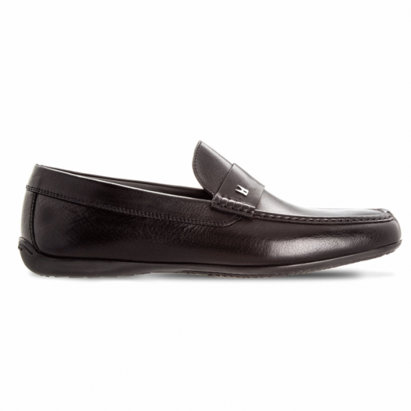 Moreschi 042250A Buffalo Leather Loafers Black