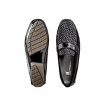 Moreschi 042307A Suede and patent Leather driver Shoes Black (SPECIAL ORDER)