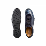 Moreschi 042323E Hammered calfskin Leather sneakers Dark Blue (SPECIAL ORDER)
