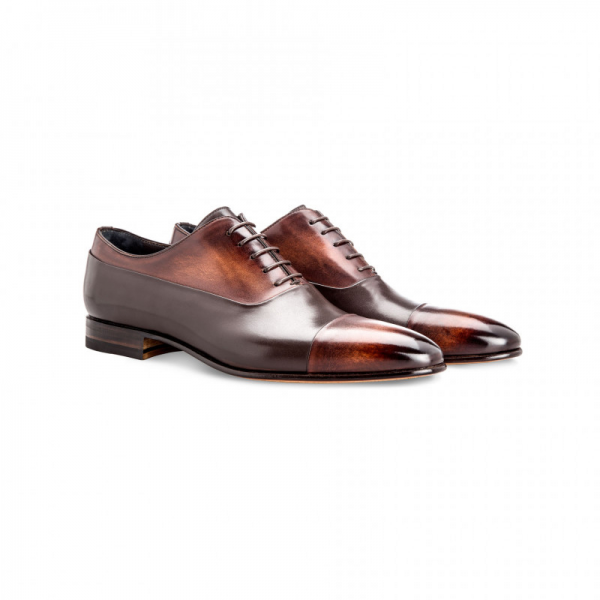 Moreschi 042350B Calfskin Oxford Shoes Dark Brown (SPECIAL ORDER)