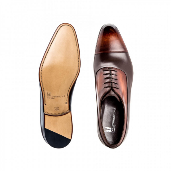 Moreschi 042350B Calfskin Oxford Shoes Dark Brown (SPECIAL ORDER)