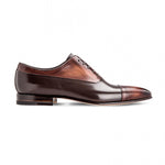 Moreschi 042350B Calfskin Oxford Shoes Dark Brown