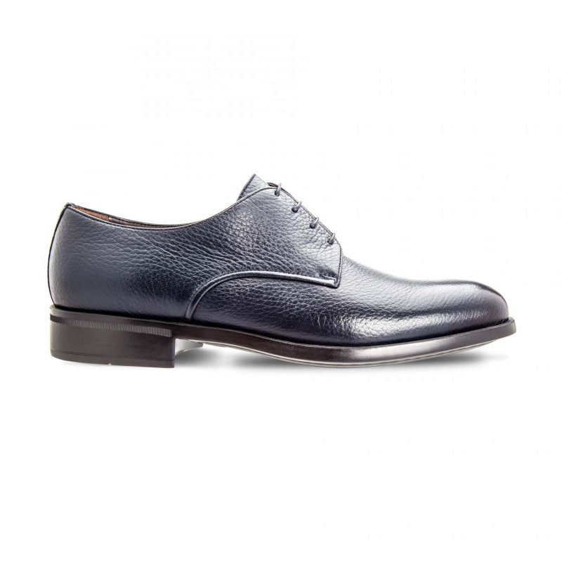 Moreschi 042362A Deerskin Derby Shoes Dark Blue