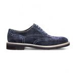 Moreschi 042382BBS Suede Leather Oxfords Blue