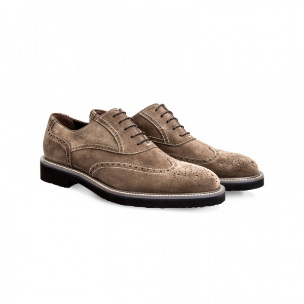 Moreschi 042382BTP Suede Leather Oxfords Beige (SPECIAL ORDER)