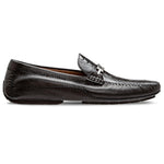 Moreschi 042985A Ostrich Driver Shoes Black