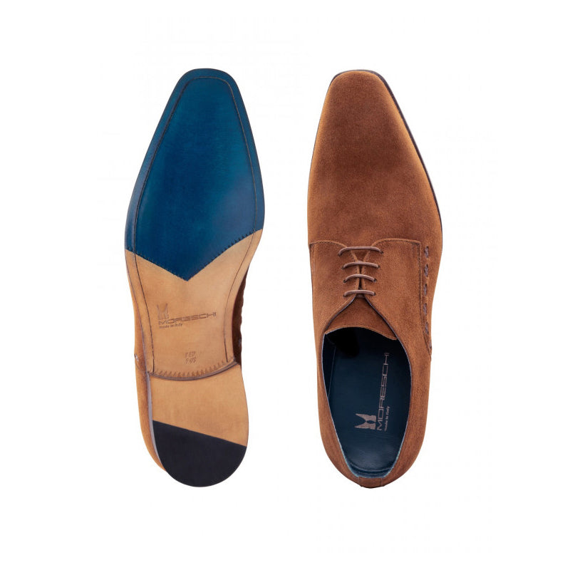Moreschi 043120B Suede Derby Shoes Light Brown