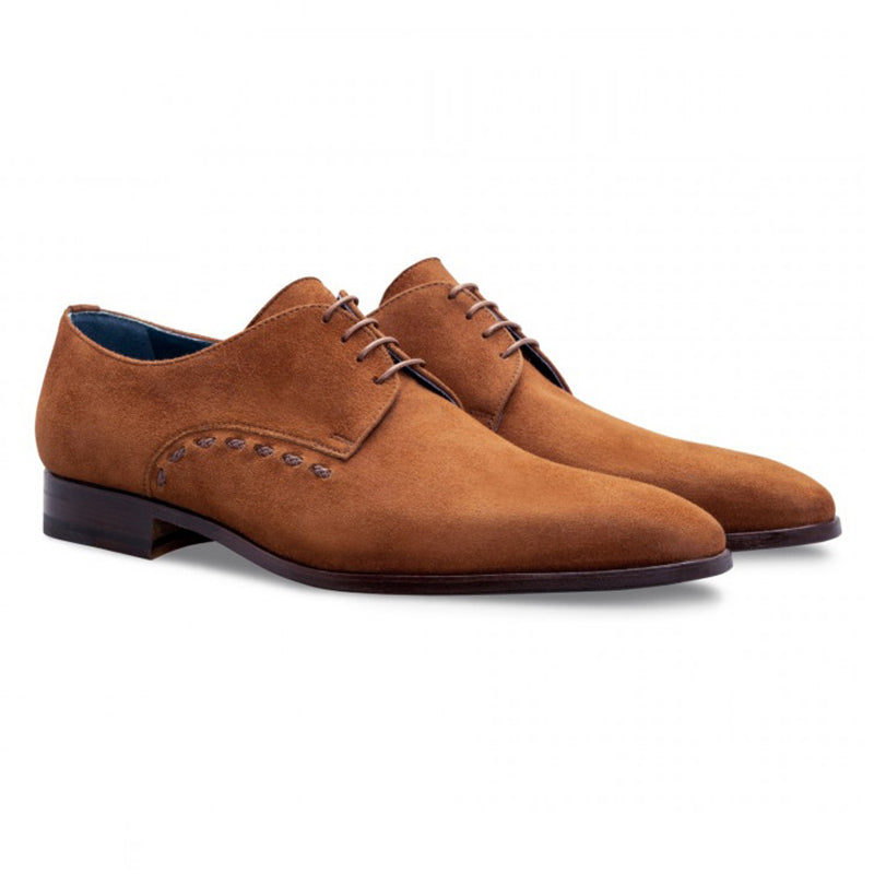 Moreschi 043120B Suede Derby Shoes Light Brown
