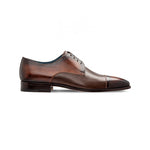 Moreschi 043125 Calfskin Derby Shoes Dark Brown