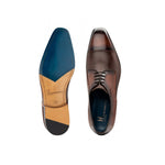 Moreschi 043125 Calfskin Derby Shoes Dark Brown