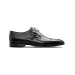 Moreschi 043133 Deerskin Monk Shoes Black
