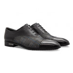 Moreschi 043136 Calfskin and Suede Oxford Black