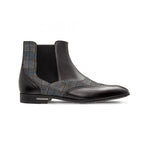 Moreschi 043138 Calfskin and Suede Boots Black