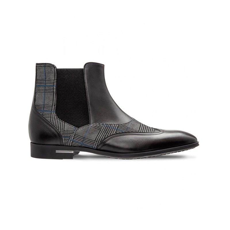 Moreschi 043138 Calfskin and Suede Boots Black
