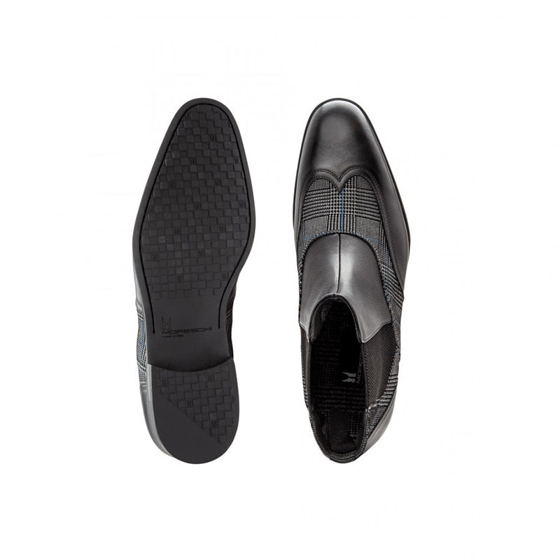 Moreschi 043138 Calfskin and Suede Boots Black