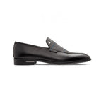 Moreschi 043139 Calfskin and Suede Loafer Shoes Black