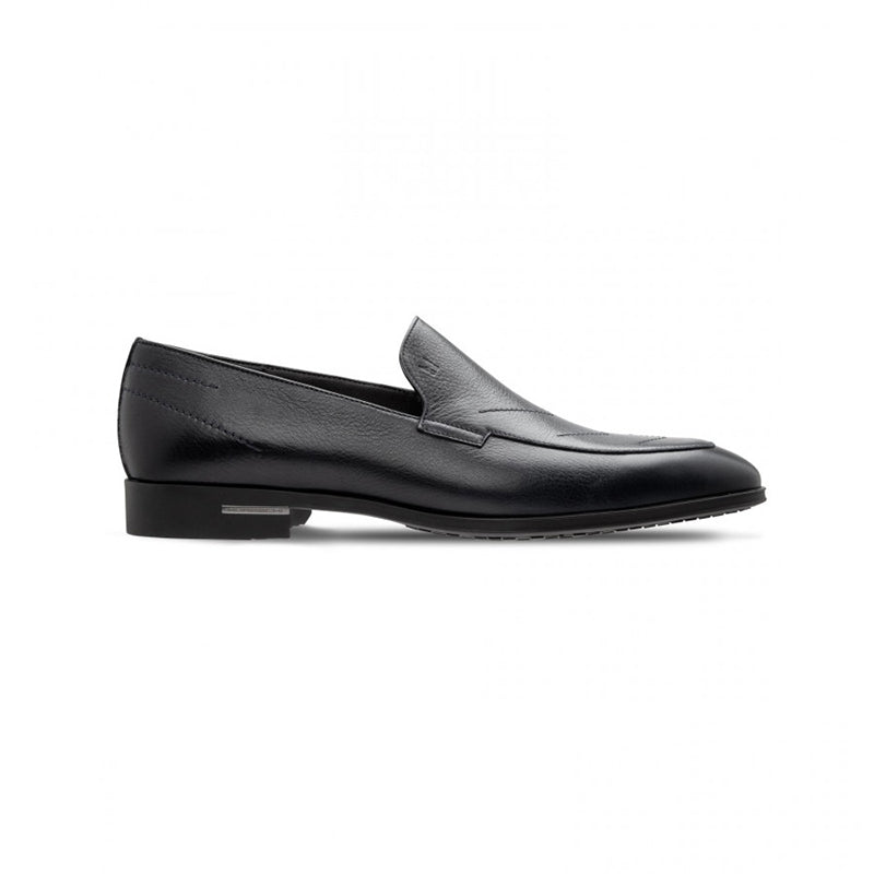 Moreschi 043141 Calfskin Loafer Shoes Black