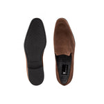 Moreschi 043141C Suede Loafer Shoes Dark Brown