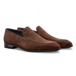 Moreschi 043141C Suede Loafer Shoes Dark Brown