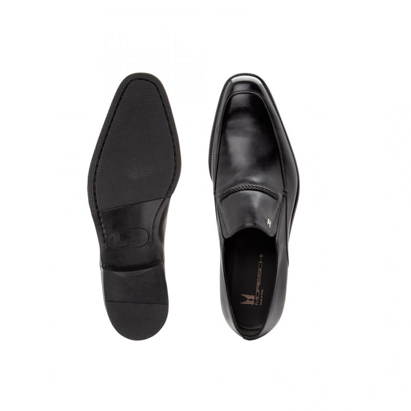Moreschi 043148 Calfskin Loafer Shoes Black