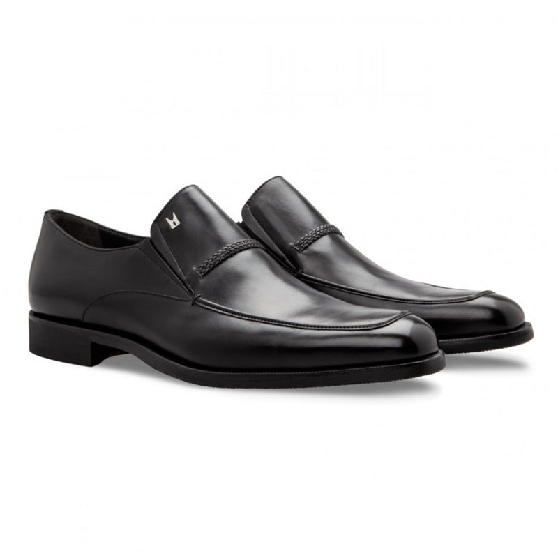Moreschi 043148 Calfskin Loafer Shoes Black