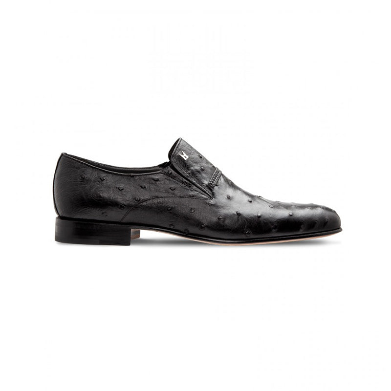 Moreschi 043149 Ostrich Loafers Black