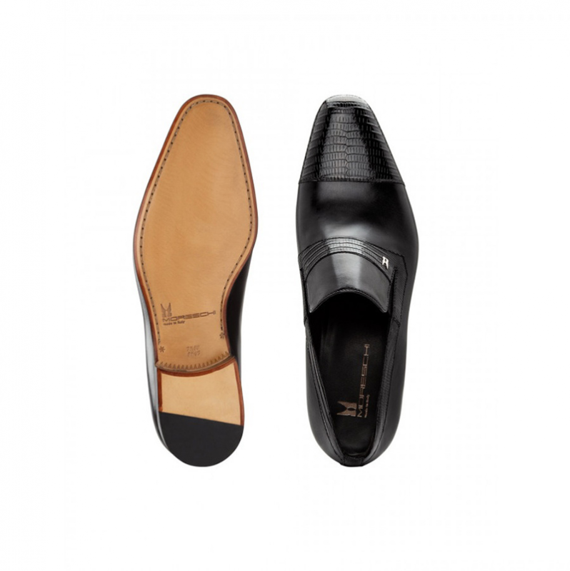 Moreschi 043153 Lizard & Loafer Shoes Black