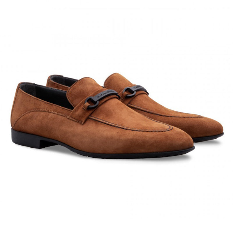 Moreschi 043157F MC Suede Loafer Shoes Light Brown