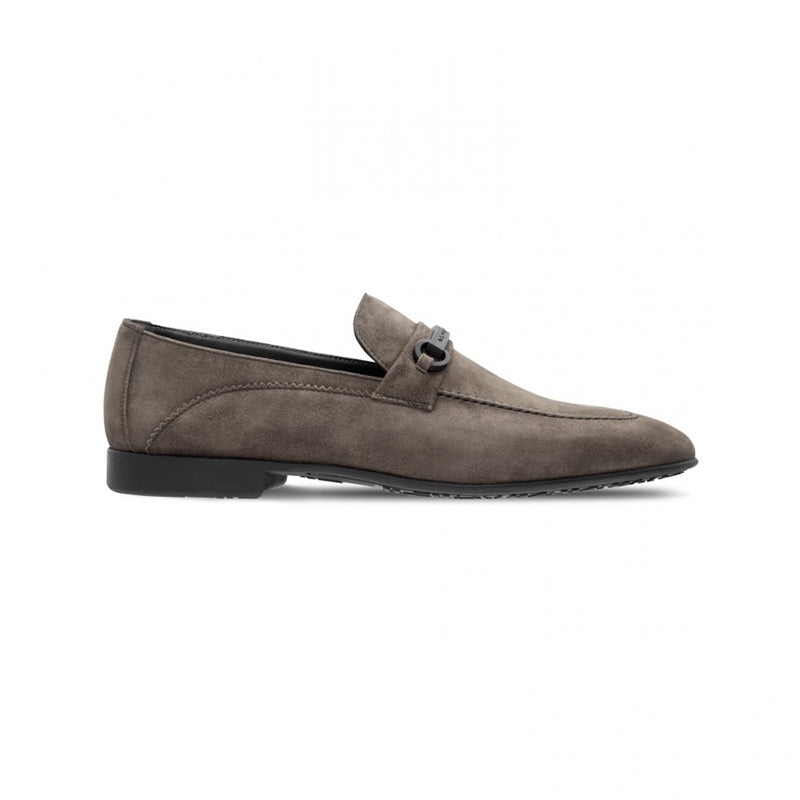 Moreschi 043157F TP Suede Loafer Shoes Light Grey