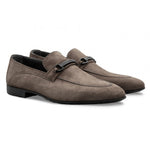 Moreschi 043157F TP Suede Loafer Shoes Light Grey
