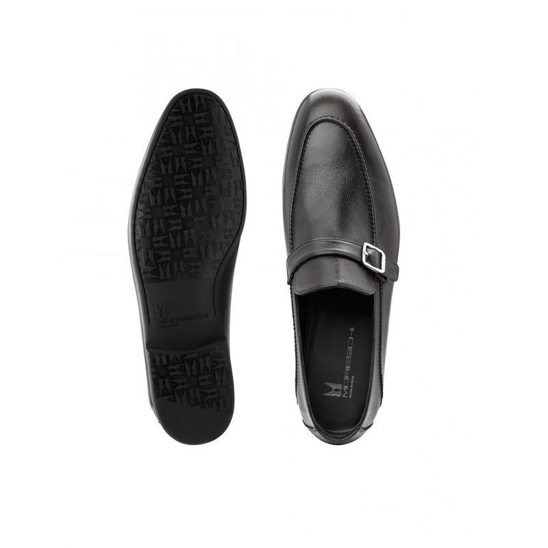 Moreschi 043159 NE Calfskin Loafer Shoes Black