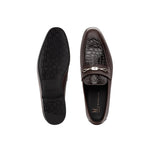 Moreschi 043160-MS Calfskin & Leather Loafer Shoes Brown