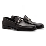 Moreschi 043170 Calfskin Loafer Shoes Black