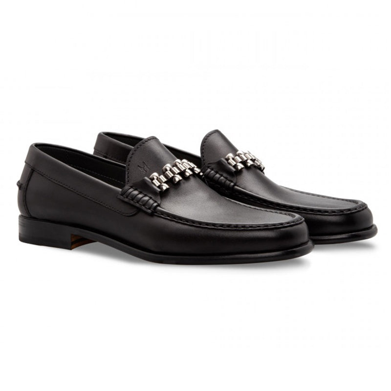 Moreschi 043170 Calfskin Loafer Shoes Black