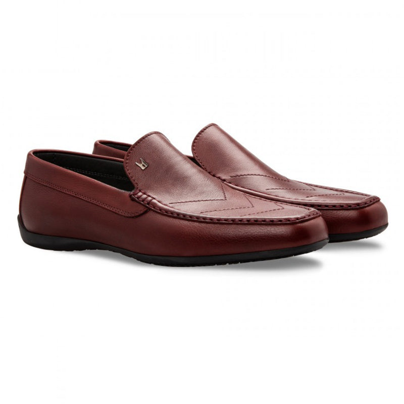 Moreschi 043173 BO Calfskin Driver Shoes Bordeaux