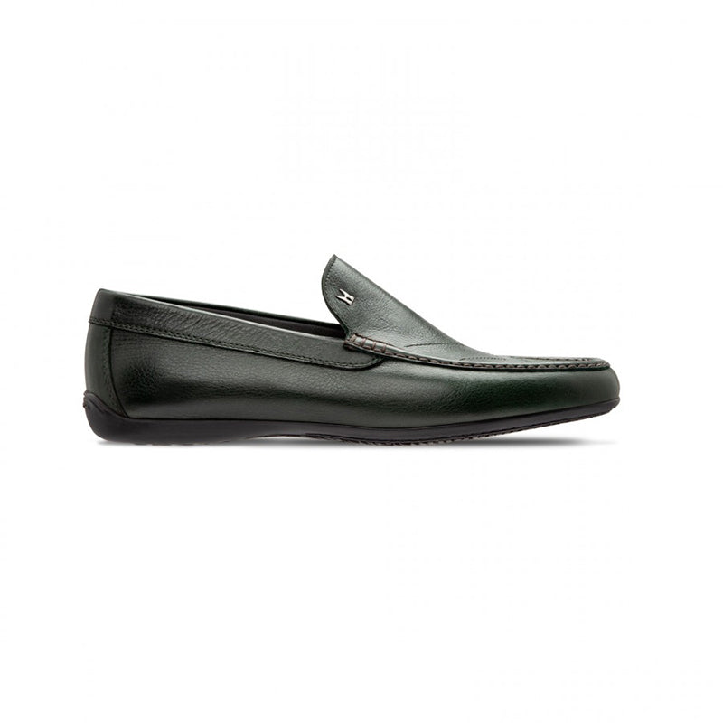 Moreschi 043173 VS Calfskin Driver Shoes Dark Green